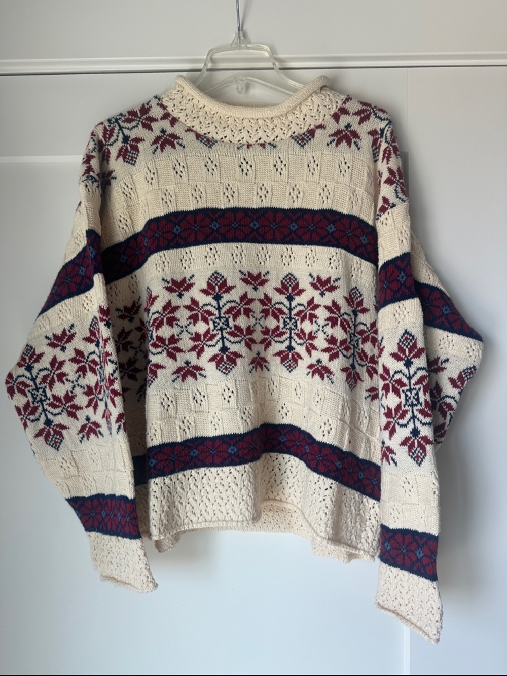 Vintage In Charge Fair Isle Sweater | Cozy Cream Knit